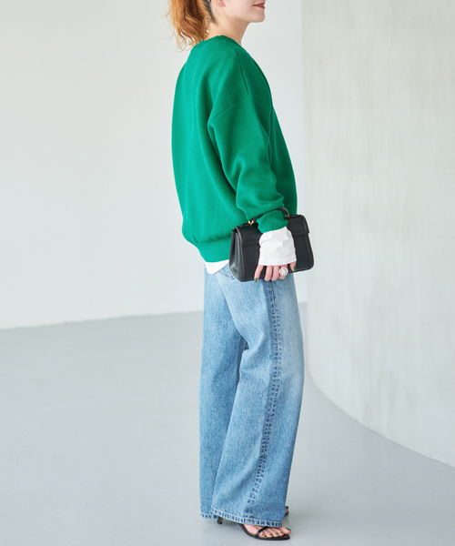 Spick & Span(スピックアンドスパン)の「《一部店舗+WEB限定 / 追加》2枚SET ルーズニット&カット(ニット/セーター・レディース・ブラウン/ライトグレー/ブラック/グリーン・FREE)」の17枚目の写真