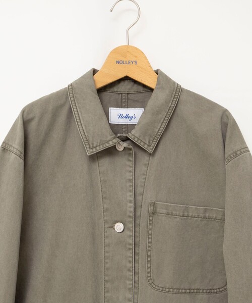 NOLLEY’S(ノーリーズ)の「【WEB限定】ウォッシャブルケミカルウォッシュカバーオール(ブルゾン・レディース・カーキ・FREE)」の17枚目の写真
