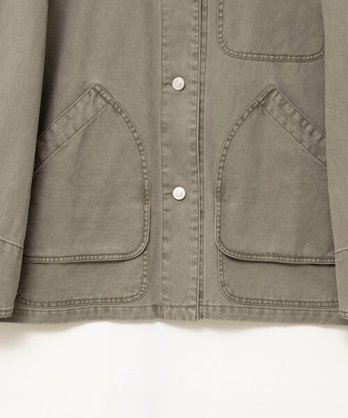 NOLLEY’S(ノーリーズ)の「【WEB限定】ウォッシャブルケミカルウォッシュカバーオール(ブルゾン・レディース・カーキ・FREE)」の18枚目の写真