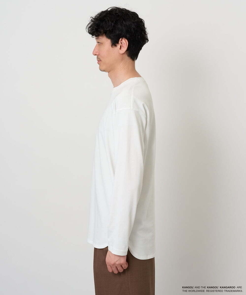 a.v.v(アーヴェヴェ)の「KANGOLスクエアプリントロングシルエットカットソー(Tシャツ/カットソー・メンズ・ホワイト/グリーン・48/46)」の8枚目の写真