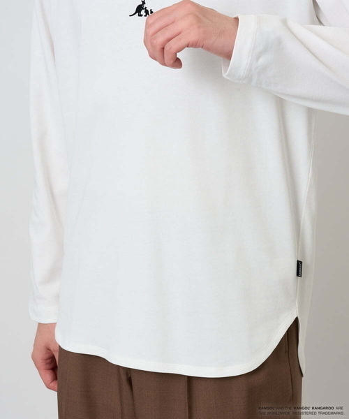 a.v.v(アーヴェヴェ)の「KANGOLスクエアプリントロングシルエットカットソー(Tシャツ/カットソー・メンズ・ホワイト/グリーン・48/46)」の15枚目の写真