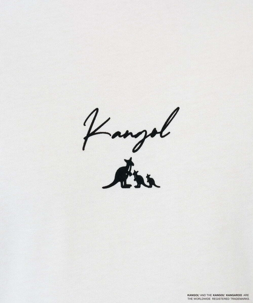 a.v.v(アーヴェヴェ)の「KANGOLスクエアプリントロングシルエットカットソー(Tシャツ/カットソー・メンズ・ホワイト/グリーン・48/46)」の19枚目の写真