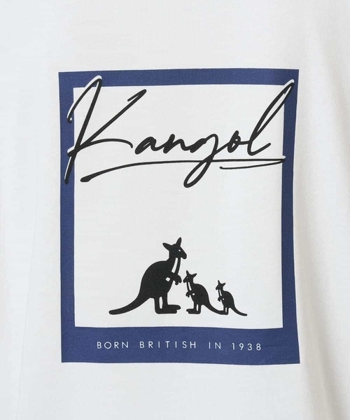 a.v.v(アーヴェヴェ)の「KANGOLスクエアプリントロングシルエットカットソー(Tシャツ/カットソー・メンズ・ホワイト/グリーン・48/46)」の21枚目の写真