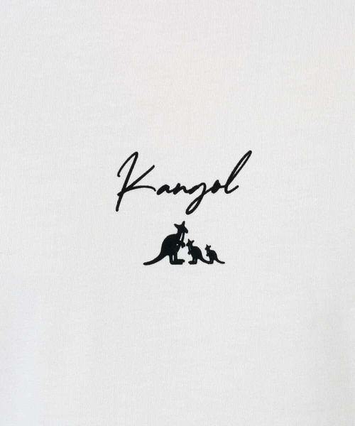 a.v.v(アーヴェヴェ)の「KANGOLスクエアプリントロングシルエットカットソー(Tシャツ/カットソー・メンズ・ホワイト/グリーン・48/46)」の22枚目の写真