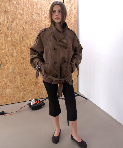 ASURA(アスラ)の「AUTHENTIC TRENCH SUEDE JACKET (BROWN)(その他アウター・レディース・その他・OS)」の6枚目の写真