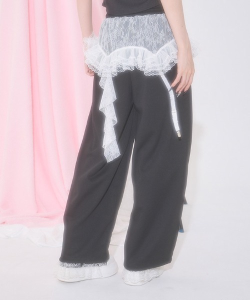 FickleBebe(フィクルベベ)の「アシメレースガーターパンツ(その他パンツ・レディース・ピンク/ブラック/グレー・FREE)」の18枚目の写真