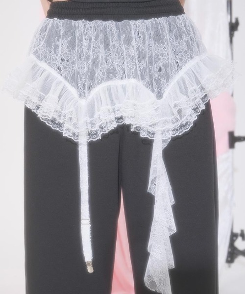 FickleBebe(フィクルベベ)の「アシメレースガーターパンツ(その他パンツ・レディース・ピンク/ブラック/グレー・FREE)」の20枚目の写真