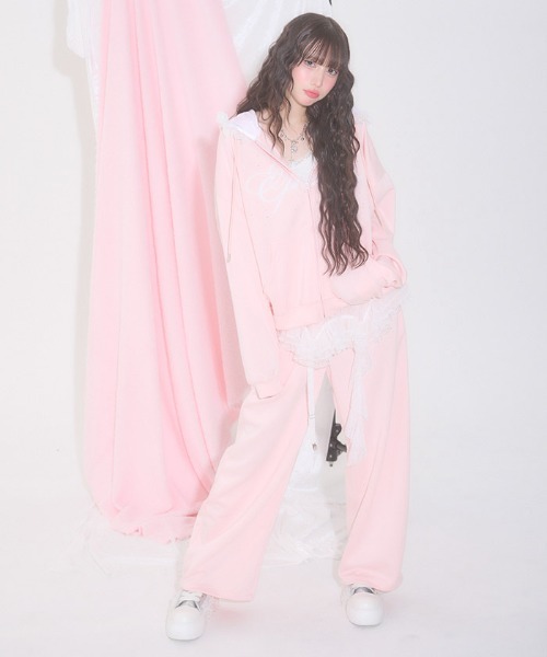 FickleBebe(フィクルベベ)の「アシメレースガーターパンツ(その他パンツ・レディース・ピンク/ブラック/グレー・FREE)」の21枚目の写真