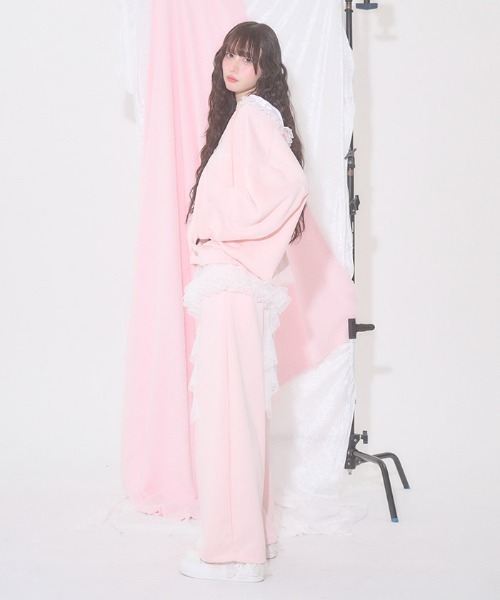 FickleBebe(フィクルベベ)の「アシメレースガーターパンツ(その他パンツ・レディース・ピンク/ブラック/グレー・FREE)」の22枚目の写真