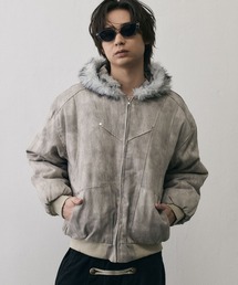 Vintage Wash Fur Hood Military Jacket / ヴィンテージウォッシュ ファーフード ミリタリージャケット