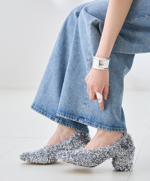 Pippichic(ピッピシック)の「PIPPICHIC/ピッピシック BANBI PUMPS 2 パンプス(パンプス・レディース・シルバー・36/38/37)」の2枚目の写真