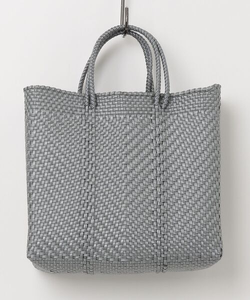 MAISON mou(メゾンムー)の「【Moon Bird/ムーンバード】メキシコ製・手編みのメルカドバッグ(M)MBST26-11(かごバッグ・レディース・ブラック系その他/ブルー系その他2/その他35/オレンジ系その他/ゴールド系その他/シルバー・FREE)」の4枚目の写真