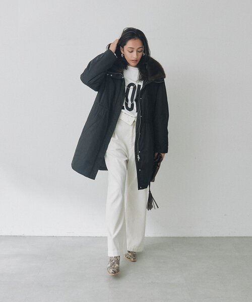 RIVE DROITE(リヴドロワ)の「スタンドカラーパテッドジャケット(秋服/冬服)(その他アウター・レディース・ブラック/カーキ・FREE)」の10枚目の写真