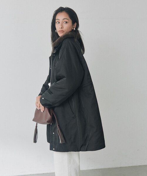 RIVE DROITE(リヴドロワ)の「スタンドカラーパテッドジャケット(秋服/冬服)(その他アウター・レディース・ブラック/カーキ・FREE)」の14枚目の写真
