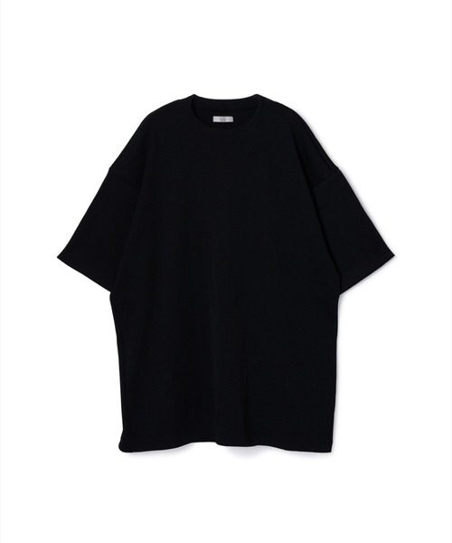 NON TOKYO(ノントーキョー)の「NON TOKYO/ノントーキョー/PRINT RIB BIG T-SHIRTSプリントリブBIG Tシャツ(Tシャツ/カットソー・レディース・ブラック・F)」の1枚目の写真