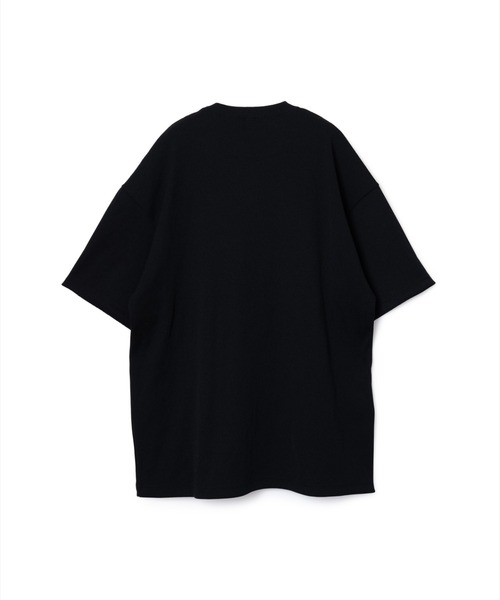 NON TOKYO(ノントーキョー)の「NON TOKYO/ノントーキョー/PRINT RIB BIG T-SHIRTSプリントリブBIG Tシャツ(Tシャツ/カットソー・レディース・ブラック・F)」の2枚目の写真