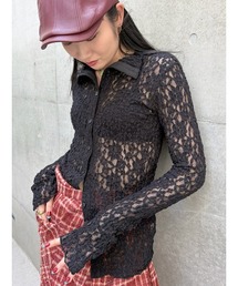 ELCHELE（エルチェレ）の「#2 BtoF PLUMP LACE TOP（シャツ/ブラウス）」