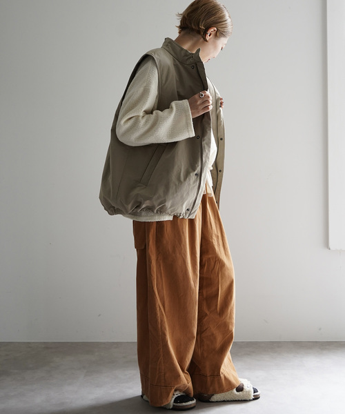 JOURNAL STANDARD LUXE（ジャーナルスタンダード　ラックス）の「MATEY's  コールイージーパンツ（その他パンツ・レディース・ブラウン/ホワイト×ホワイト/オレンジ・FREE）」の22枚目の写真