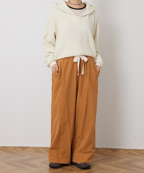 JOURNAL STANDARD LUXE（ジャーナルスタンダード　ラックス）の「MATEY's  コールイージーパンツ（その他パンツ・レディース・ブラウン/ホワイト×ホワイト/オレンジ・FREE）」の17枚目の写真