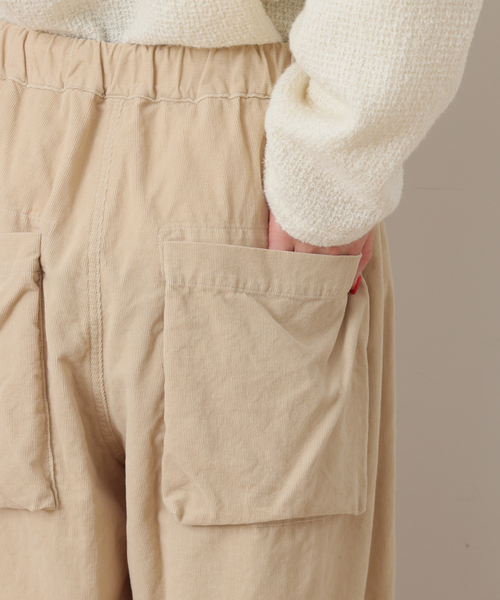 JOURNAL STANDARD LUXE（ジャーナルスタンダード　ラックス）の「MATEY's  コールイージーパンツ（その他パンツ・レディース・ブラウン/ホワイト×ホワイト/オレンジ・FREE）」の4枚目の写真