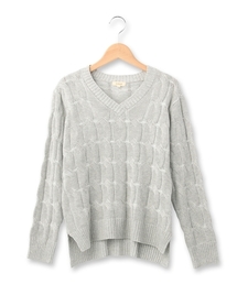 HusHusH | 縄編みVネックニット(ニット/セーター)