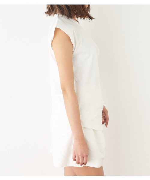 SLY（スライ）の「ﾜﾝｼｮﾙCUT TOPS（Tシャツ/カットソー・レディース・ホワイト/オレンジ系その他/ブラック/トップグレー・FREE）」の6枚目の写真