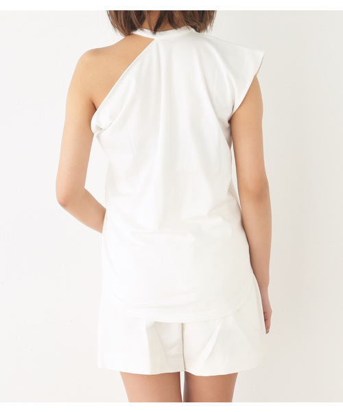 SLY（スライ）の「ﾜﾝｼｮﾙCUT TOPS（Tシャツ/カットソー・レディース・ホワイト/オレンジ系その他/ブラック/トップグレー・FREE）」の7枚目の写真