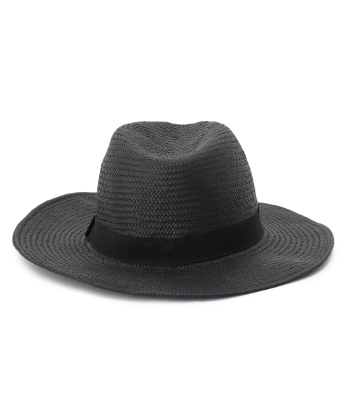AG by aquagirl（エージーバイアクアガール）の「ペーパーパナマ風中折れハット（ハット・レディース・ブラック/ホワイト・00）」の3枚目の写真