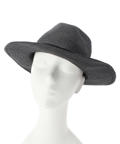 AG by aquagirl（エージーバイアクアガール）の「ペーパーパナマ風中折れハット（ハット・レディース・ブラック/ホワイト・00）」の7枚目の写真