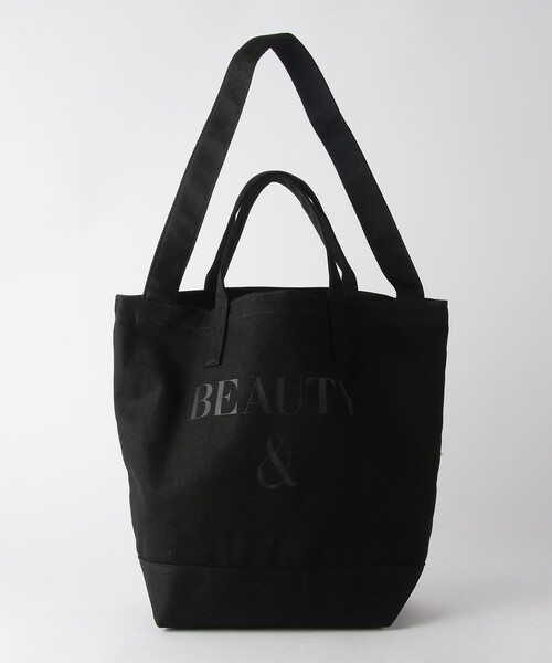 BEAUTY&YOUTH UNITED ARROWS(ビューティーアンドユースユナイテッドアローズ)の「BY スーベニア トートバッグ L(トートバッグ・メンズ・ホワイト/ブラック/その他2・FREE)」の2枚目の写真