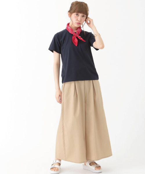 earth music&ecology(アースミュージックアンドエコロジー)の「ワイドタックパンツ(その他パンツ・レディース・ブラック/カーキ/ベージュ/ネイビー・FREE)」の15枚目の写真
