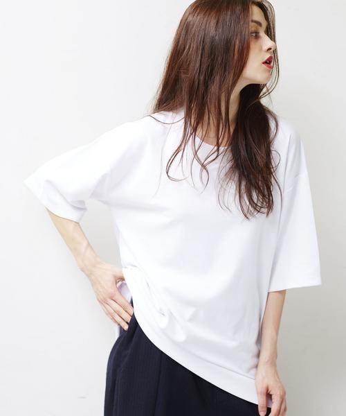 MONKEY TIME(モンキータイム)の「<monkey time> ダブル モックネック 6SL カットソー◆(Tシャツ/カットソー・メンズ・ブラック/ホワイト・LARGE/SMALL/X-LARGE/MEDIUM)」の1枚目の写真