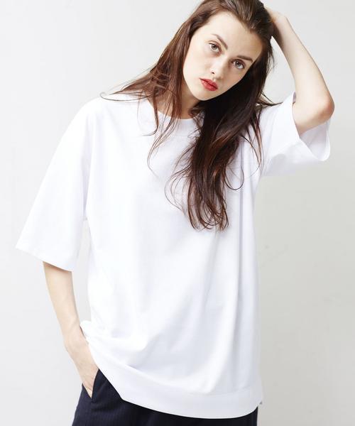 MONKEY TIME(モンキータイム)の「<monkey time> ダブル モックネック 6SL カットソー◆(Tシャツ/カットソー・メンズ・ブラック/ホワイト・LARGE/SMALL/X-LARGE/MEDIUM)」の8枚目の写真