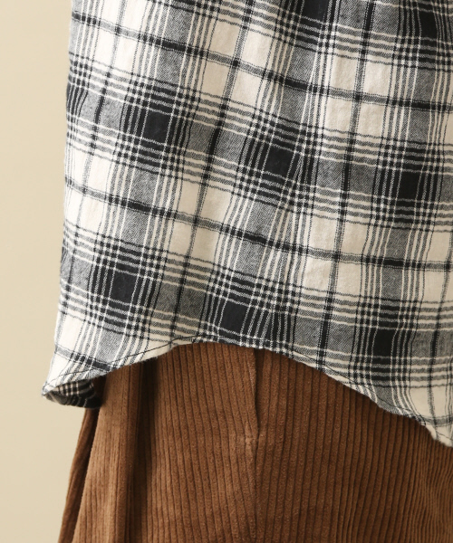 MYSELF ABAHOUSE（マイセルフアバハウス）の「シャーリングタータンチェックレギュラーシャツ（シャツ/ブラウス・レディース・オフホワイト/グレー・SMALL/MEDIUM）」の11枚目の写真