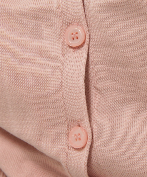 KariAng（カリアング）の「５分袖ロングニットカーデ（カーディガン/ボレロ・レディース・ホワイト/ピンク・SMALL/MEDIUM）」の7枚目の写真