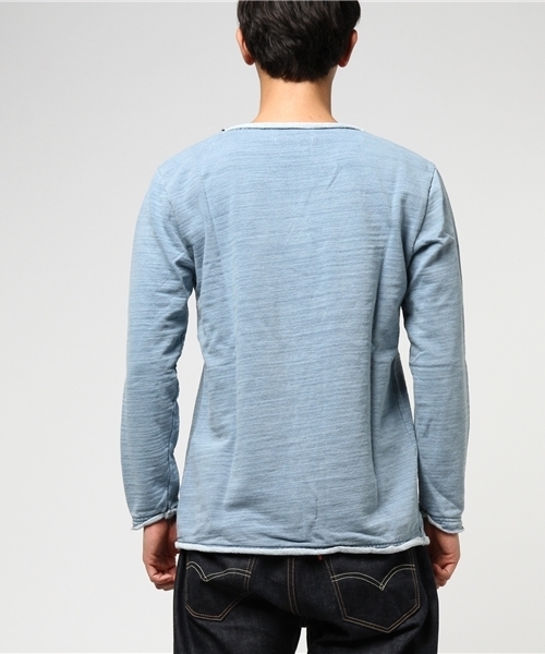 ヘビーウェイトスラブINDIGO染カットオフL/S SWEAT ヘビーウェイトスラブINDIGO染カットオフL/S SWEAT