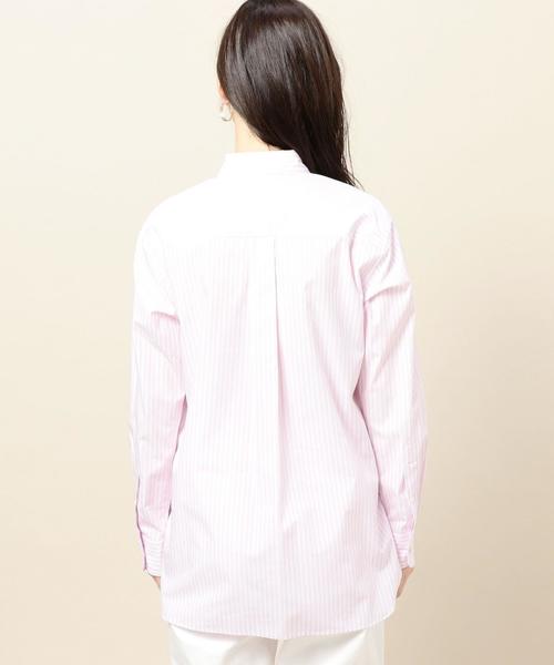 BEAUTY&YOUTH UNITED ARROWS（ビューティーアンドユースユナイテッドアローズ）の「BY TRADITIONAL ロンドンストライプ シャツ ◆（シャツ/ブラウス・レディース・ライトピンク/イエロー/ライトブルー/ネイビー・FREE）」の5枚目の写真