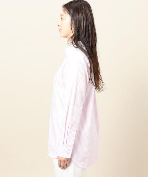 BEAUTY&YOUTH UNITED ARROWS（ビューティーアンドユースユナイテッドアローズ）の「BY TRADITIONAL ロンドンストライプ シャツ ◆（シャツ/ブラウス・レディース・ライトピンク/イエロー/ライトブルー/ネイビー・FREE）」の7枚目の写真