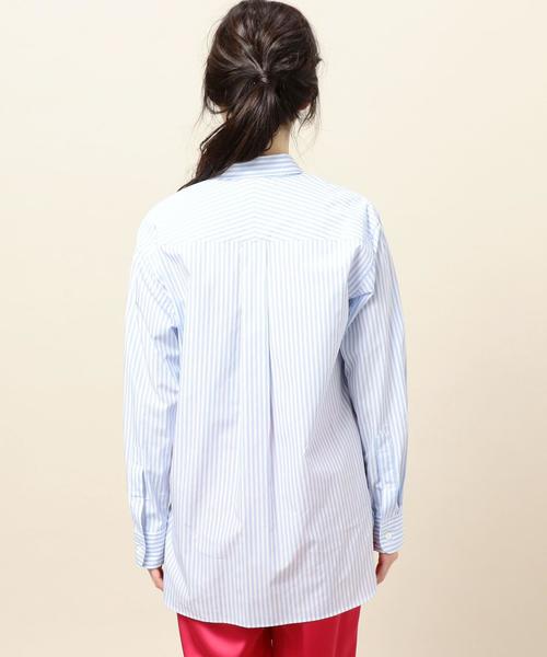 BEAUTY&YOUTH UNITED ARROWS（ビューティーアンドユースユナイテッドアローズ）の「BY TRADITIONAL ロンドンストライプ シャツ ◆（シャツ/ブラウス・レディース・ライトピンク/イエロー/ライトブルー/ネイビー・FREE）」の8枚目の写真