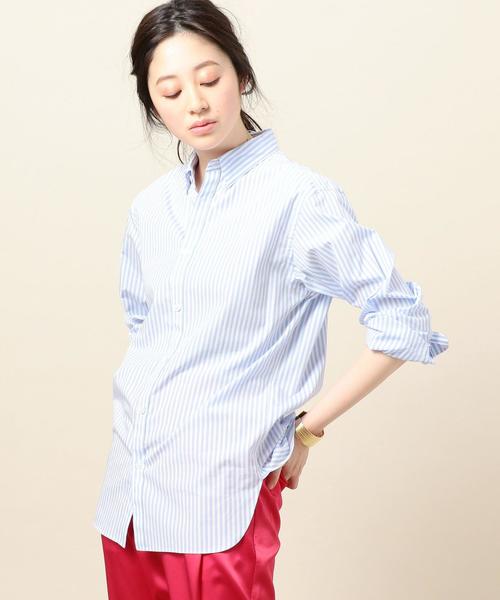 BEAUTY&YOUTH UNITED ARROWS（ビューティーアンドユースユナイテッドアローズ）の「BY TRADITIONAL ロンドンストライプ シャツ ◆（シャツ/ブラウス・レディース・ライトピンク/イエロー/ライトブルー/ネイビー・FREE）」の11枚目の写真