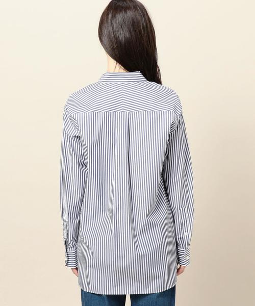 BEAUTY&YOUTH UNITED ARROWS（ビューティーアンドユースユナイテッドアローズ）の「BY TRADITIONAL ロンドンストライプ シャツ ◆（シャツ/ブラウス・レディース・ライトピンク/イエロー/ライトブルー/ネイビー・FREE）」の12枚目の写真