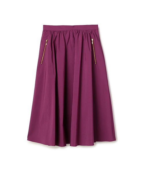 ESTNATION（エストネーション）の「ESTNATION ギャザーフレアースカート（スカート・レディース・パープル/グリーン/イエロー・36/38）」の2枚目の写真