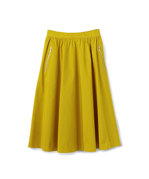 ESTNATION（エストネーション）の「ESTNATION ギャザーフレアースカート（スカート・レディース・パープル/グリーン/イエロー・36/38）」の3枚目の写真