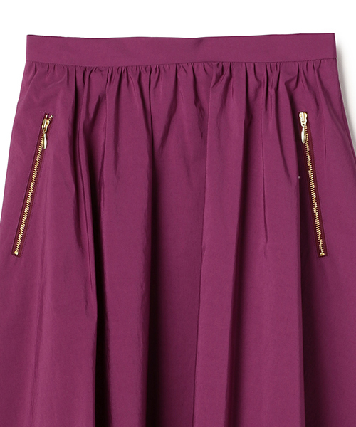 ESTNATION（エストネーション）の「ESTNATION ギャザーフレアースカート（スカート・レディース・パープル/グリーン/イエロー・36/38）」の8枚目の写真