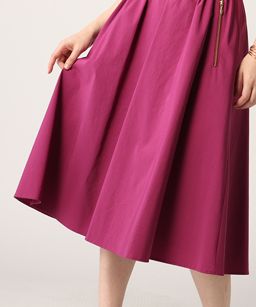 ESTNATION（エストネーション）の「ESTNATION ギャザーフレアースカート（スカート・レディース・パープル/グリーン/イエロー・36/38）」の13枚目の写真