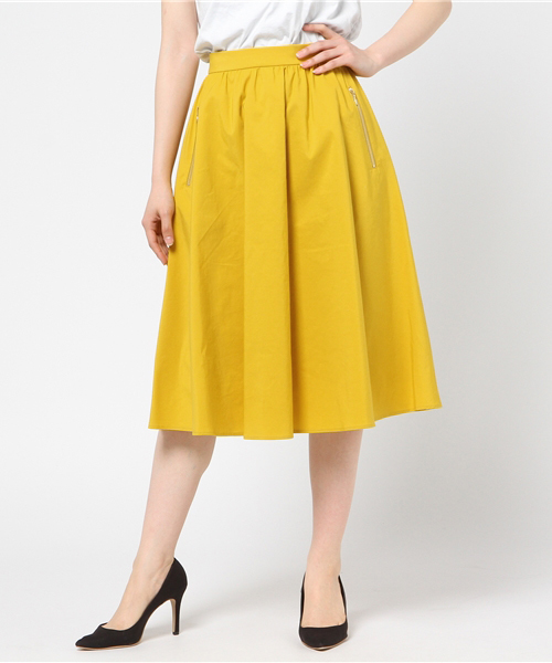 ESTNATION（エストネーション）の「ESTNATION ギャザーフレアースカート（スカート・レディース・パープル/グリーン/イエロー・36/38）」の18枚目の写真