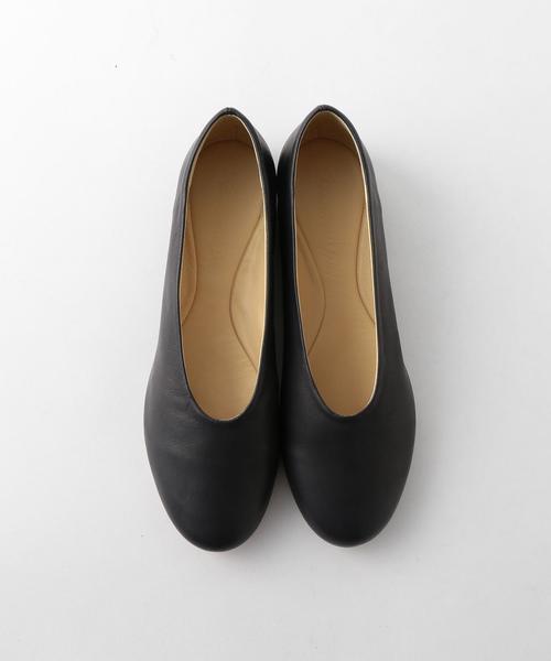 Steven Alan(スティーブンアラン)の「<Steven Alan>LEATHER BALLET SHOES/バレエシューズ ◆(バレエシューズ・レディース・オフホワイト/ブラック・37/36/38/39)」の5枚目の写真