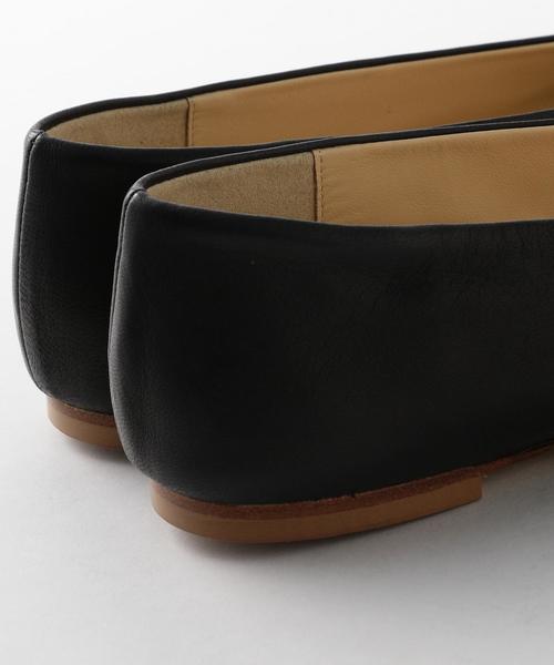Steven Alan(スティーブンアラン)の「<Steven Alan>LEATHER BALLET SHOES/バレエシューズ ◆(バレエシューズ・レディース・オフホワイト/ブラック・37/36/38/39)」の3枚目の写真
