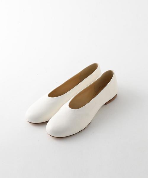 Steven Alan(スティーブンアラン)の「<Steven Alan>LEATHER BALLET SHOES/バレエシューズ ◆(バレエシューズ・レディース・オフホワイト/ブラック・37/36/38/39)」の10枚目の写真