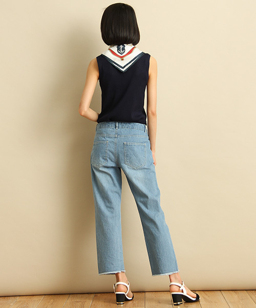 Honeys（ハニーズ）の「スカーフ付ノースリーブ（ニット/セーター